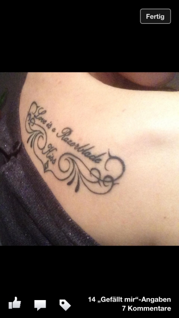 Schulterblatt Tattoo