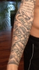 Ausschnitt fullsleeve schwarz weiss