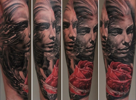 1. Part  von meinem Full Sleeve heute abgeschlossen -  7 Std Spass mit Boris in Wien