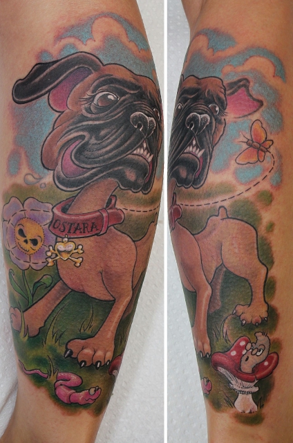 hund-Tattoo: hund