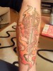 Schlange am Schwert/Flammen (Tattoo von Freund)