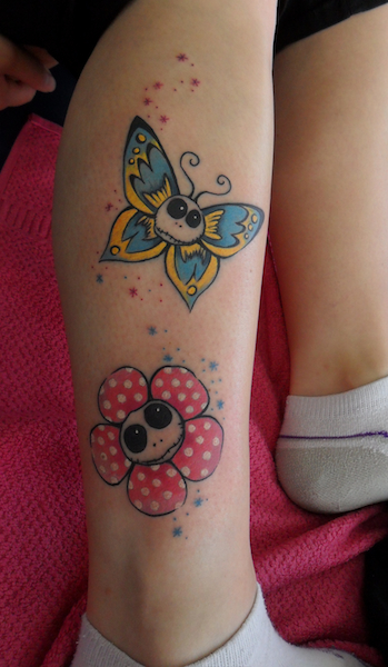 Schmetterlinge blumen sterne tattoo motive Tattoo Vorlagen