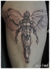 Derek Hess: Angel Scribble Tattoo