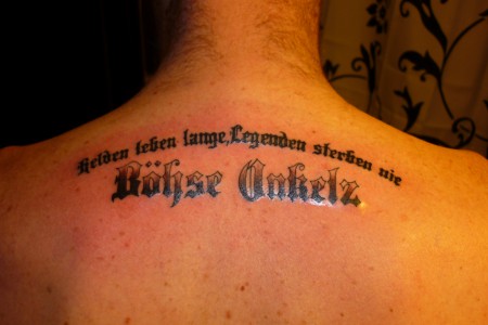 Suchergebnisse Für Böhse Onkelz Tattoos Tattoo Bewertung