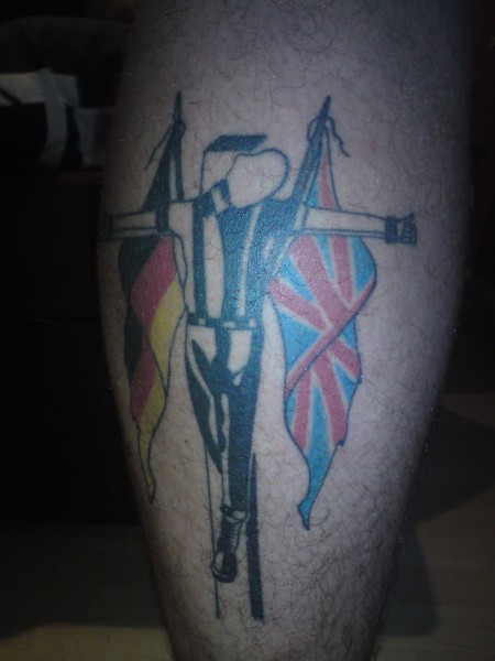 Bedeutung crucified skinhead tattoo Redbubble logo