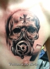 Skull with gasmask