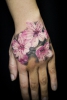 Realistische Kirschblüten Tattoo