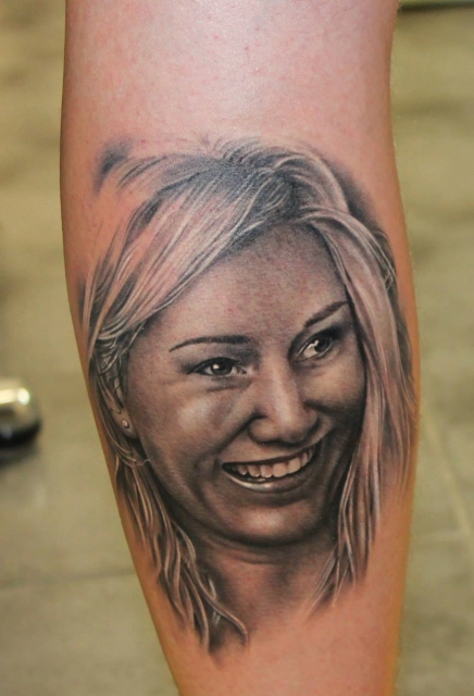 Tattoo Porträt - Wade