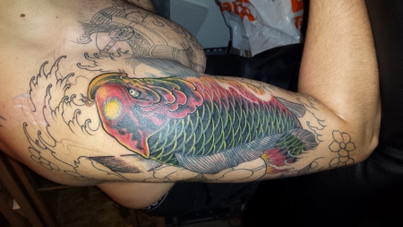 koi karpfen-Tattoo: cover up von SUNDO