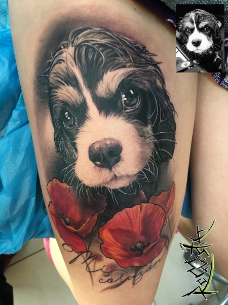 hund-Tattoo: Hund