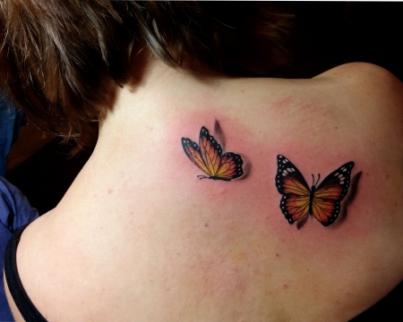 schmetterlinge-Tattoo: Schmetterlinge