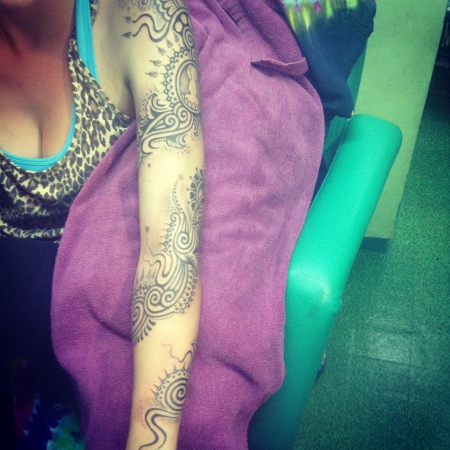 My First sleeve ...so happy with it :) 