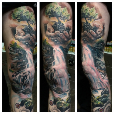 Waterfall legsleeve