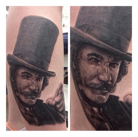 Daniel Day Lewis als William Cutting alias Bill the Butcher Tattooportrait