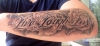 Schriftzug mit Rosen 