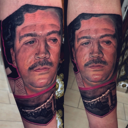 Pablo Escobar gestochen von Constantin Schuldt