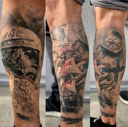 Tattoos Wade (vollständig verheilt)