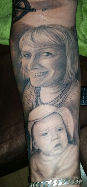 Portraits eines Full Sleeve (Arm)