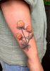 Neotraditional Cloudberry Tattoo