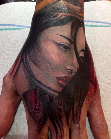 Hand tattoo 