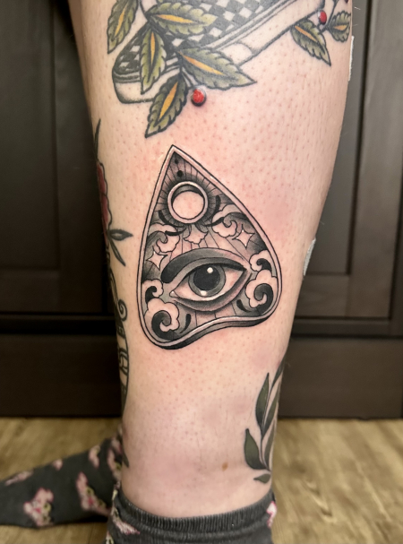 Neotraditional Ouija Tattoo