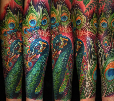 pfau-Tattoo: Pfau 