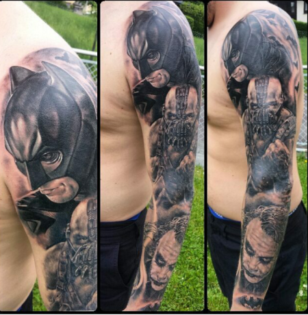 barni2k7: Batman Sleeve Teil 3 von 3 | Tattoos von 