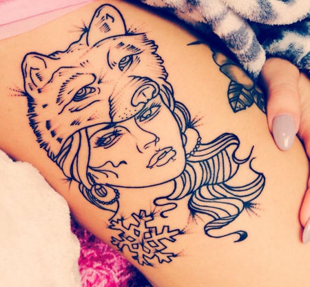 Outlines Wolfsfrau