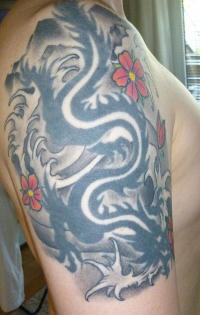 Cover Up eines Drachens
