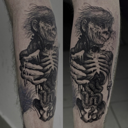 Zombie Skelett