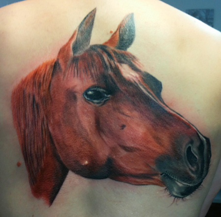 Pferdekopf Tattoo