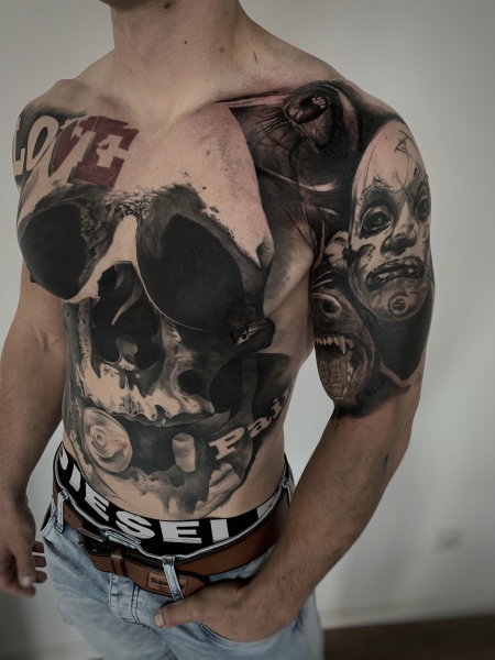 Horror Collage von Constantin Ink Dresden 