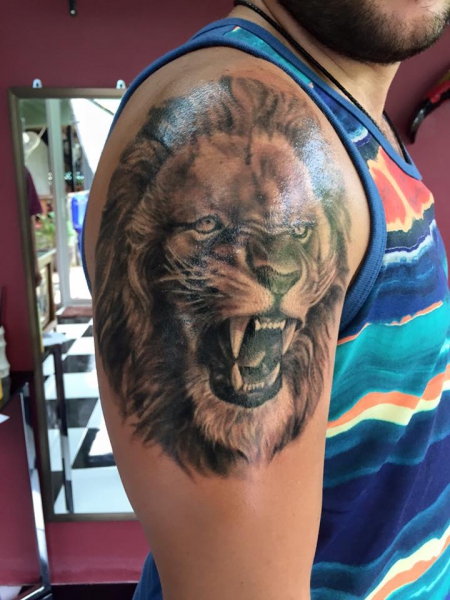 Löwe von CT Bamboo Tattoo