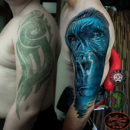 Gorilla  Cover Up eines Tribals 