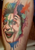 Clown in Aquarell, Portrait Marcel Marceau