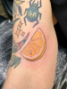 Neotraditional Lemon Tattoo