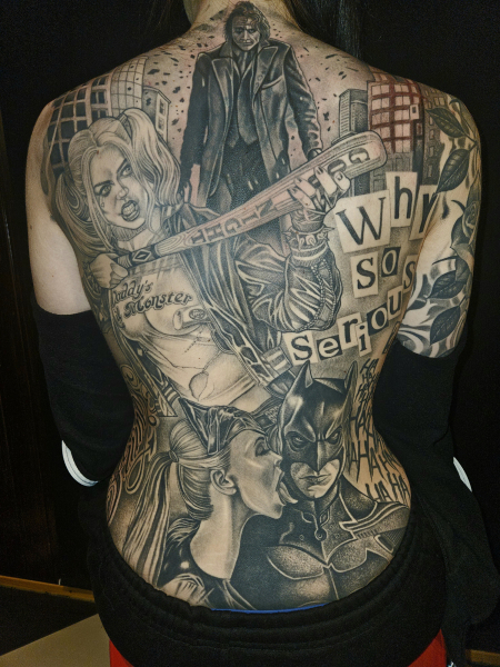 Batman Themen Rücken