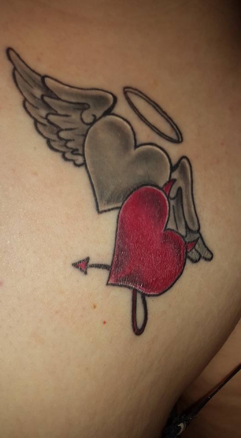 Engel und motive teufel tattoo Engel Tattoo