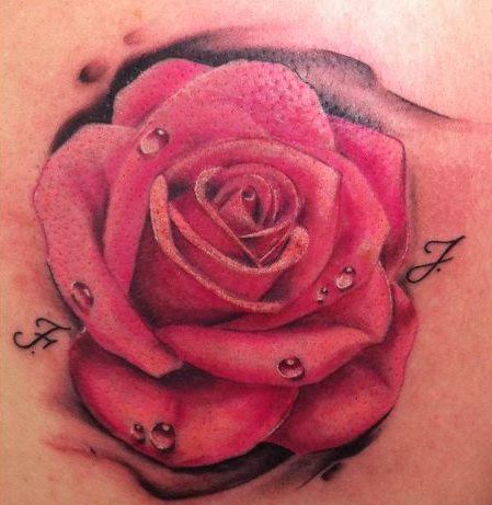rose-Tattoo: Rose