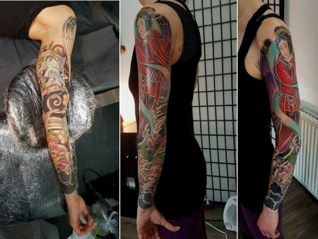 Japan Sleeve (Cover up am Handgelenk) 