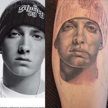 Eminem Porträt in Progress