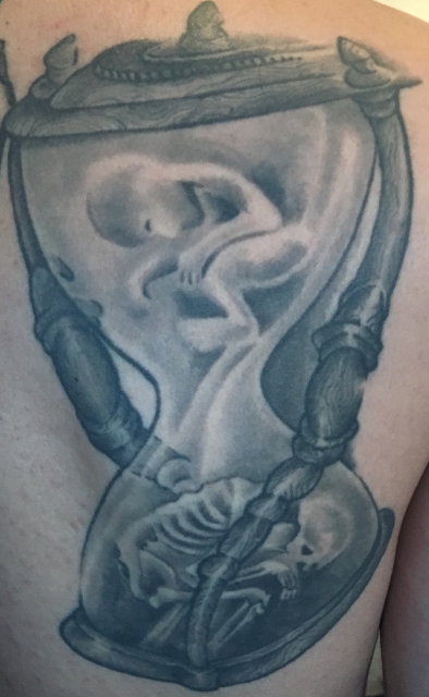 Sanduhr Leben und Tod