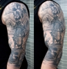 Full sleeve Schutzengel / Schütze - 3/4 fertig