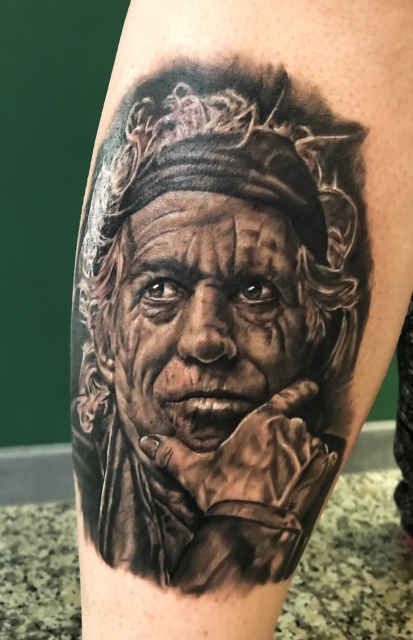 A KILLER KEITH RICHARDS TATTOO  SKIN DESIGN TATTOO