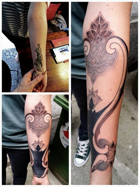 Blackwork/Dotwork - Cover up