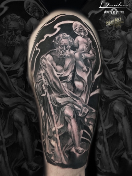 Hl. Christopherus mit Jesuskind 