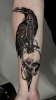 Crow on dagger