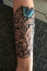 Blumen mit Farbtupfer