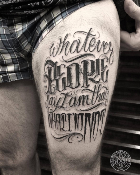 carpe diem-Tattoo: Freehand Tattoo by TAM - Guest