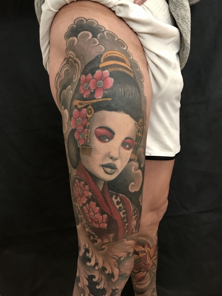 geisha-Tattoo: Moderne Geisha 